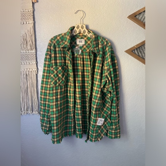UO BDG Brixton Button Down Plaid Flannel NWT - Picture 7 of 7
